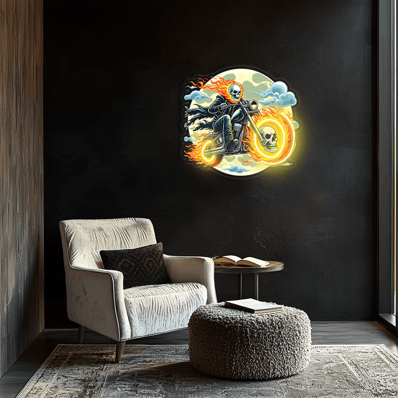 Ghost Driver Neon, Ghost Driver Uv Printing Neon, Ghost Driver Uv Printing Neon Signage, Neon Light, Neon Wall Art, Neon Signage, Neon Light