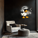 Cool Duck Plexiglass Neon Art, Duck Neon Sign, Neon Light Sign, Neon Wall Art