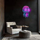 UV Printed Skull Neon Sign, Neon Wall Art, Neon Light Sign, Custom Neon Sign