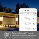 Outdoor Smart Plug Single Socket, Smart Home Wi-Fi Outlet Timer