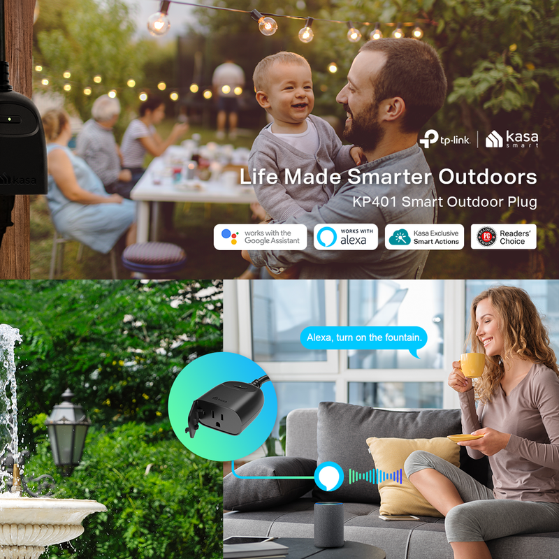 Outdoor Smart Plug Double Socket, Smart Home Wi-Fi Outlet Timer, photo 15 of 15