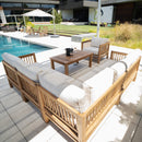 Kauai Natural Outdoor Chaise Couch Set with Sunbrella Cushions by NORDICTEAK.COM