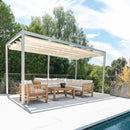 Kauai Natural Outdoor Chaise Couch Set with Sunbrella Cushions by NORDICTEAK.COM