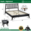 Kaylin Solid Wood Bed Frame by Megsu
