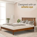 Kaylin Solid Wood Bed Frame by Megsu