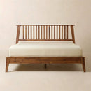 [Buy 1 Get 1] Kaylin Solid Wood Bed Frame & Nightstand by Megsu