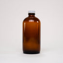 16 oz Amber Glass Keeper Bottle | Metal Cap by Rustic Strength