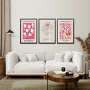 Keith Haring & Matisse Pink Set of 3 Prints by Wall Art Set