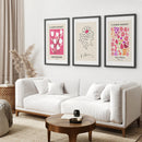 Keith Haring & Matisse Pink Set of 3 Prints by Wall Art Set