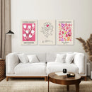 Keith Haring & Matisse Pink Set of 3 Prints by Wall Art Set