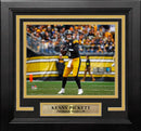 Kenny Pickett in Action Pittsburgh Steelers 8" x 10" Framed Football Photo by Dynasty Sports & Framing