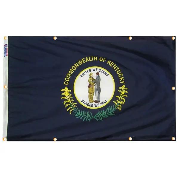 Kentucky Flag with Grommets Along the Edges for Wall Hanging, photo 5 of 5