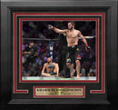 Khabib Nurmagomedov Crushes McGregor 8" x 10" Framed Mixed Martial Arts Photo by Dynasty Sports & Framing