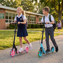 Kick Scooter for Kids Teens Adults Age 8+ Foldable Scooter with Large Light-up Wheels