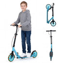 Kick Scooter for Kids Teens Adults Age 8+ Foldable Scooter with Large Light-up Wheels by LJGDeals