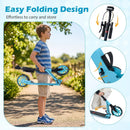 Kick Scooter for Kids Teens Adults Age 8+ Foldable Scooter with Large Light-up Wheels by LJGDeals
