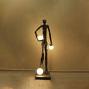 Kicking Ball Sculpture Character Floor Lamp