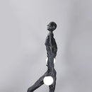 Kicking Ball Sculpture Character Floor Lamp