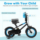 Kids Bike with Adjustable Handlebar and Saddle Black by LJGDeals