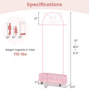 Kid Clothes Rack with 3 Adjustable Heights and Wheels by LJGDeals