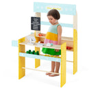 Kid's Pretend Play Grocery Store with Cash Register and Blackboard-Blue by LJGDeals