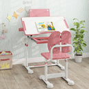 Kid's Study Desk and Chair Set with Tilt Desktop and Book Stand by LJGDeals