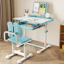 Kid's Study Desk and Chair Set with Tilt Desktop and Book Stand by LJGDeals