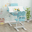Kid's Study Desk and Chair Set with Tilt Desktop and Book Stand by LJGDeals