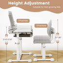 Kid's Study Desk and Chair Set with Tilt Desktop and Book Stand by LJGDeals