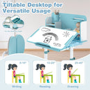 Kid's Study Desk and with Tilt Desktop and Pen Holder by LJGDeals
