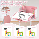 Kid's Study Desk and with Tilt Desktop and Pen Holder