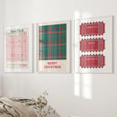 Christmas Wall Art Set. Guest Check, Santa Tickets by Wall Art Set
