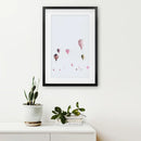 Pink Air Balloons Print. Kid's Room Wall Art by Wall Art Set