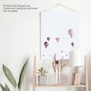 Pink Air Balloons Print. Kid's Room Wall Art by Wall Art Set