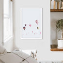 Pink Air Balloons Print. Kid's Room Wall Art by Wall Art Set