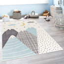 Kids Rug Nino Pastel Colored Mountains & Dreamy Sky