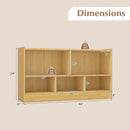 Kids 2-Shelf Bookcase 5-Cube Wood Toy Storage Cabinet Organizer by LJGDeals