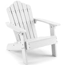Kids Adirondack Chair All-weather Outdoor Chair for Children with Tilted High Backrest