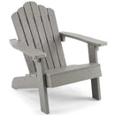 Kids Adirondack Chair All-weather Outdoor Chair for Children with Tilted High Backrest by DirectDeals
