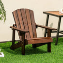 Kid's Adirondack Chair with High Backrest and Arm Rest by LJGDeals