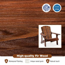 Kid's Adirondack Chair with High Backrest and Arm Rest by LJGDeals