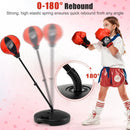 Kids Adjustable Stand Punching Bag Toy Set with Boxing Glove by LJGDeals