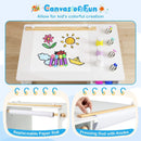 Kids Art Table and Chair Set Toddler Craft Drawing Desk-White by LJGDeals