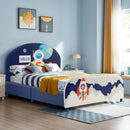 Kids Upholstered Platform Bed with Headboard and Footboard by LJGDeals