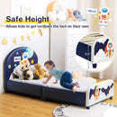 Kids Upholstered Platform Bed with Headboard and Footboard by LJGDeals