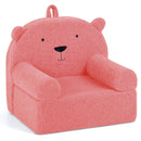 Kids Bear Sofa Toddler Foam Couch with Soft Fleece Fabric Cover by LJGDeals