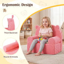 Kids Bear Sofa Toddler Foam Couch with Soft Fleece Fabric Cover by LJGDeals