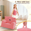 Kids Bear Sofa Toddler Foam Couch with Soft Fleece Fabric Cover by LJGDeals