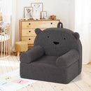 Kids Bear Sofa Toddler Foam Couch with Soft Fleece Fabric Cover by LJGDeals