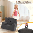 Kids Bear Sofa Toddler Foam Couch with Soft Fleece Fabric Cover by LJGDeals